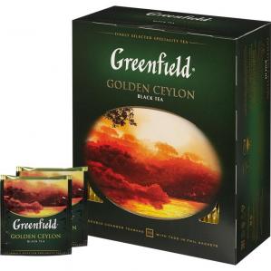 Чай Гринфилд Golden Ceylon черный пачка 100х1.5