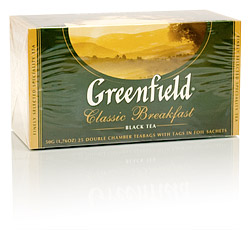 Чай Гринфилд Classic Breakfast черный пачка 25 х 2 г.