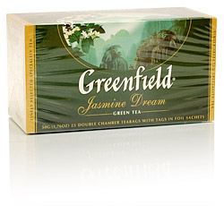 Чай Гринфилд Jasmine Dream зелёный пачка 25 x 2 г.