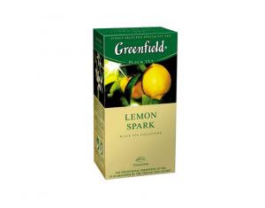 Чай Гринфилд Lemon Spark черный пак. 25х1,5г