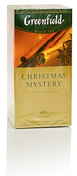 Чай Гринфилд Christmas Mystery черный с пряностями 25 х1,5 г.