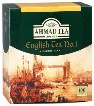 Чай Ахмад Английский №1, 100 пак. x 2 г. с ярл.