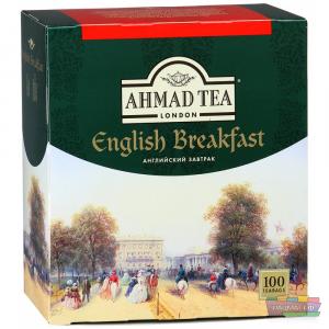 Чай Ахмад Английский завтрак, 100 пак. x 2 г. с ярл.