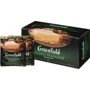 Чай в пакетиках черный Гринфилд Classic Breakfast 25х2