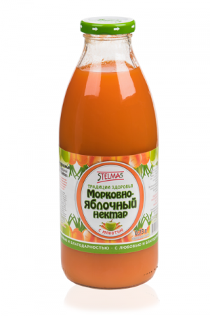Стэлмас морковно-яблочный сок 0,25 л в уп.18 шт (под заказ 1-2 дня)