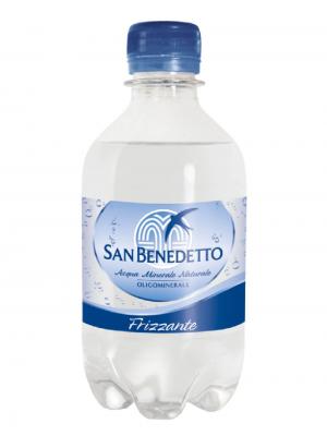 Минеральная вода San Benedetto 0,33 л ПЭТ газ в уп. 24 шт (под заказ 1-2 дня)