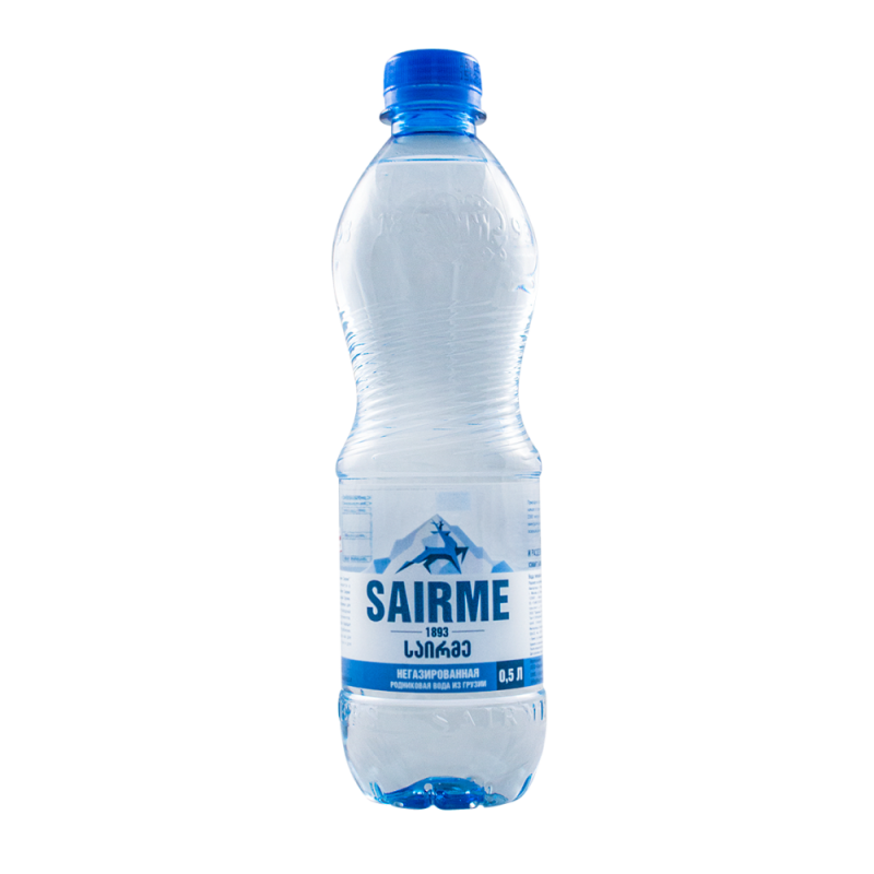 Родниковая вода 1. Грузинская минеральная вода Sairme. Родниковая вода Саирме. Саирме газированная ПЭТ 0.5 Л. Саирме вода минеральная 1л.