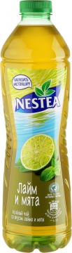 Зелёный чай NESTEA со вкусом лайма и мяты, 1,5 л, в уп. 6 шт.(под заказ 1-2 дня)